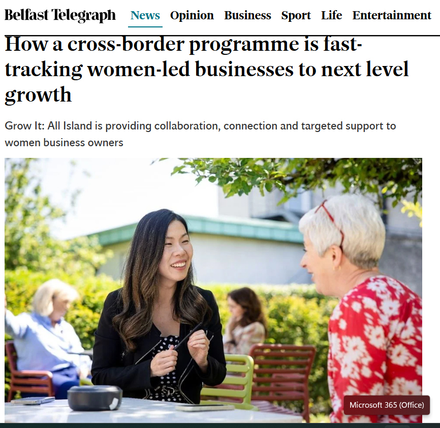 Belfast Telegraph 'Grow It: All Island Programme' women in business feature — Roisin McDermott and Emma Early Murphy