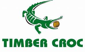 Timber Croc Log Holder, manufactured in Ireland, logo